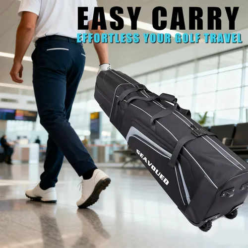 Miniatura 7 de Golf Travel Bag with Hard Case Top and Wheels,Premium Oxford Fabric,Golf Travel Bags for Airlines,Protect Your Club for Safe Transport