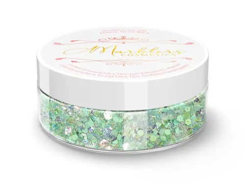 Miniatura 77 de MARBLERS Brillantina de forma gruesa de grado cosmético [estrella] 0.11 onzas (0.11 oz) Escamas No tóxica Vegana Libre de crueldad animal