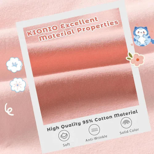 Miniatura 5 de Kionio Conjunto de ropa de 3 piezas con diseño de lunares de malla para niña pequeña