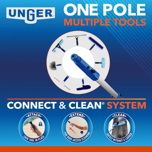 Miniatura 11 de Unger Escobilla profesional de acero inoxidable resistente, 12 pulgadas, color plateado
