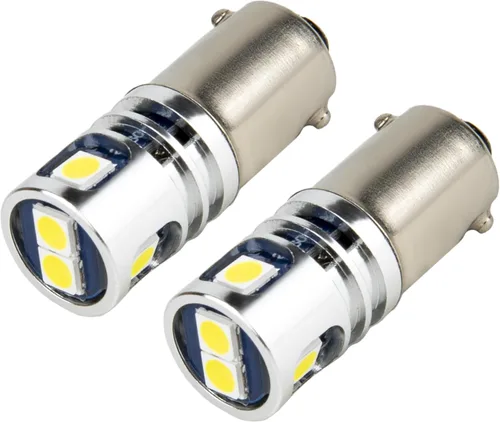 Sixzoo 2 bombillas LED BA9 BA9S, 5 SMD 3030 T10 1889 1891 1895 64111 T4W bombilla LED 12V/24V, 6000K xenón blanco bombilla interior de domo para