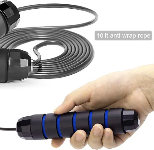 Miniatura 5 de Redify Cuerda de saltar, cuerdas de saltar para fitness, para mujeres, hombres y niños, cuerda de salto de velocidad para entrenamiento