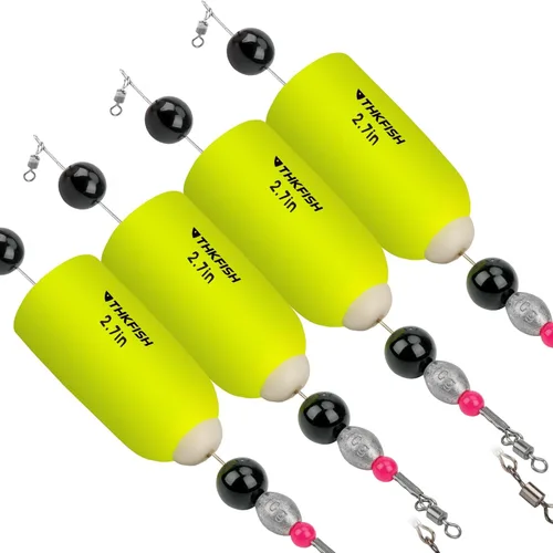 THKFISH Flotadores de pesca Bobbers Pesca Popping Corcho Trucha Flotador Flotador Flotador Pesado Popping Floats Corcho Trucha Flotadores para Pesca