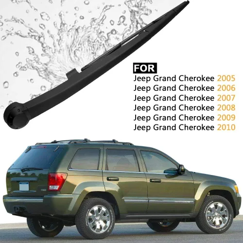 Miniatura 5 de AUTOBOO Brazo de limpiaparabrisas trasero de repuesto para Jeep Grand Cherokee 2005 2006 2007 2008 2009 2010 con limpiaparabrisas trasero de 14