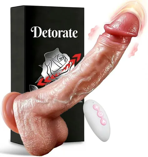 Consoladore de empuje realista con vibrador, juguetes sexuales, consolador con ventosa, juguetes sexuales para parejas para mujeres con 5 modos de