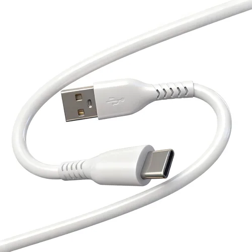 Cable USB C blanco de 10 pies de largo, cable de carga rápida de 60 W, carga universal y sincronización de datos para dispositivo tipo C
