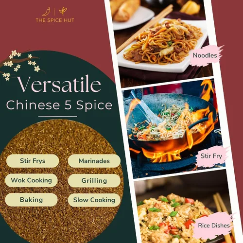 Miniatura 5 de Chinese Five Spice - Condimento de mezcla orgánica, The Spice Hut, 2.0 onzas
