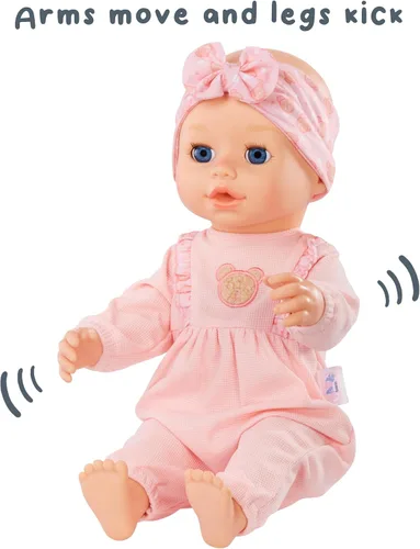 Miniatura 5 de Muñeca Baby Born Aprende a Caminar Annabell - Ojos Azules: Características Realistas para Niños a Partir de 3 Años, Anda, Rastrea, Se Sienta y Da