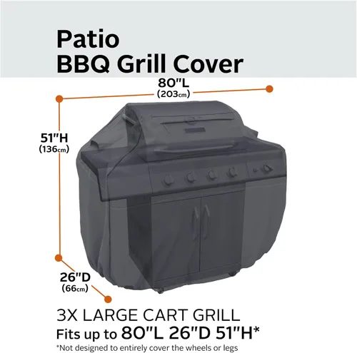Miniatura 3 de Classic Accessories Ravenna - Cubierta para parrilla de barbacoa resistente al agua de 44 pulgadas