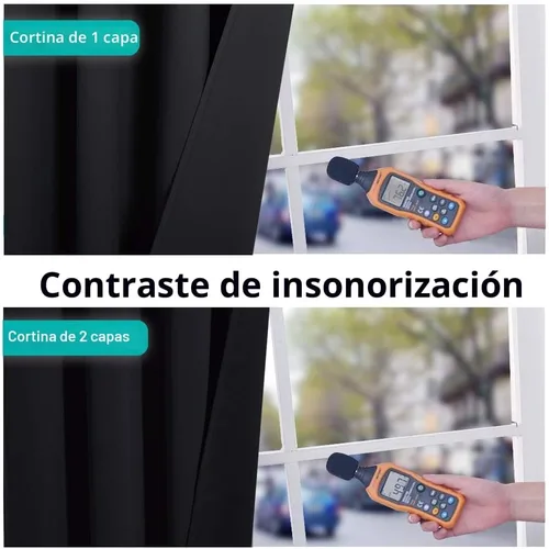 Miniatura 4 de NICETOWN - Juego de 2 paneles de cortinas 100% blackout con aislamiento térmico, insonorizantes, de alta gama, para comedor, pasillo, 84 pulgadas