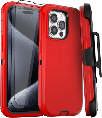 Miniatura 14 de Funda para iPhone 11 con 2 protectores de pantalla, protección contra caídas, cuerpo completo, resistente de servicio pesado, de grado militar, a