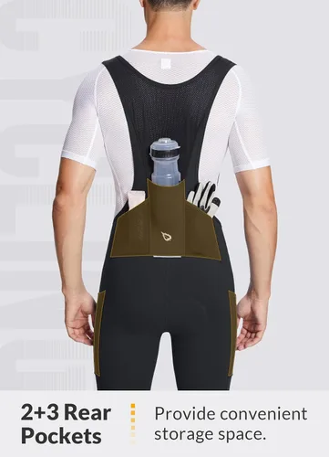 Miniatura 3 de BALEAF Pantalones de ciclismo de invierno para hombre, con acolchado 4D, térmicas, resistentes al agua, para ciclismo, para clima frío, bolsillos