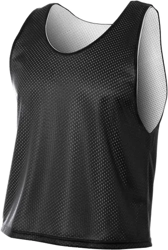 Miniatura 2 de A4 Camiseta de práctica reversible Lacrosse para hombre, grande, negro/blanco, Negro/Blanco