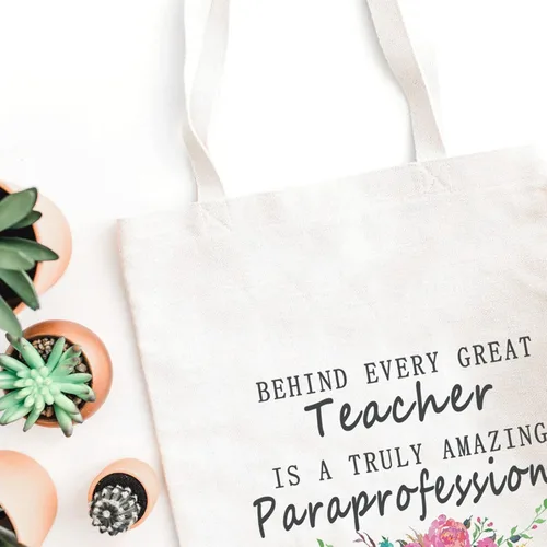 Miniatura 5 de WCGXKO Paraeducator regalo para maestro regalo paraprofesional cremallera bolsa cosméticos bolsa regalo de agradecimiento para para, Increíble bolso