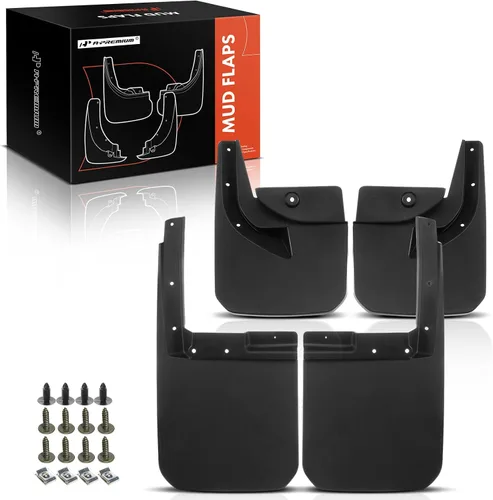 Miniatura 14 de A-Premium Juego de 4 unidades de guardabarros con accesorios de hardware compatibles con Jeep Patriot 2011-2017, Sport Utility, color negro