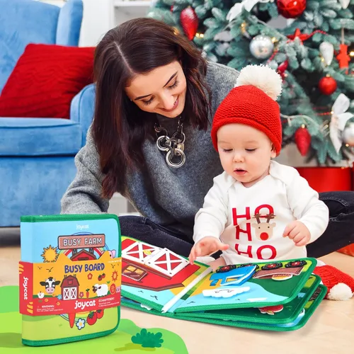 Miniatura 9 de Libro Activo JoyCat Granja para Niños Pequeños de 1 a 3 años - Regalos para Niños y Niñas de 1 Año, Libro de Actividades Educativas y Tranquilas