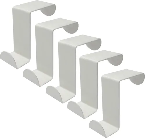 Miniatura 8 de 5 ganchos para colgar sobre la puerta, ganchos para colgar en forma de Z, doble cabeza que se adapta a anchos de puerta de 2 y 1 pulgada, gancho