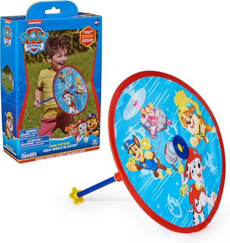 SwimWays Paw Patrol Aqua Shield Blaster, accesorios para piscina y juguetes de piscina para niños, suministros de fiesta de Paw Patrol y juguetes de