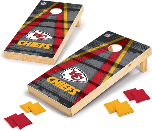 Miniatura 24 de Wild Sports - Set para jugar al cornhole (meter sacos pequeños en un agujero) con tablero de madera de 2 x 4 pies y 8 sacos con frijoles, diseño