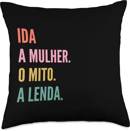 Miniatura 4 de Funny Portuguese First Name Design - Ida Throw Pillow