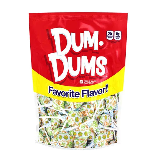 Miniatura 15 de Dum Dums Paletas de Soda de Crema - Caja de Dulces a Granel con Paletas Envueltas Individualmente, Chupetas Gourmet de un Solo Sabor - 50