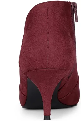 Miniatura 3 de Allegra K Botines de tacón de gatito con puntera puntiaguda para mujer