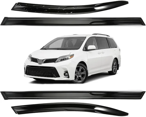 Miniatura 159 de Viseras para ventanas para Mazda 3 Sedán 4 puertas 2004 2005 2006 2007 2008 2009 estilo JDM Mugen, deflector de viento, protector solar y de lluvia