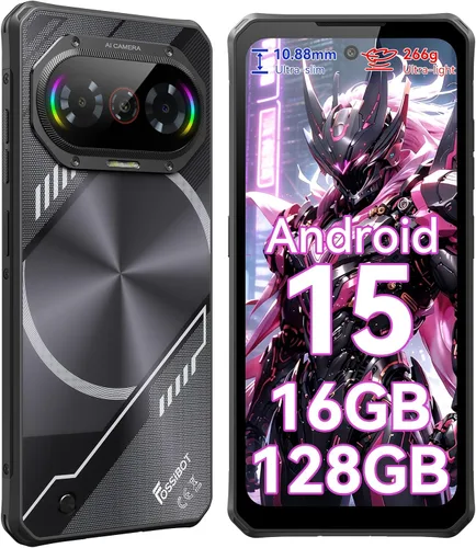 Miniatura 10 de FOSSIBOT Teléfono inteligente resistente F114 desbloqueado (2026), 28GB+256GB/2TB Android 15 Teléfono resistente, batería de 5000 mAh, cámara de 50