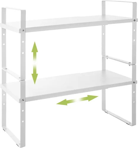 Miniatura 10 de Across-Star - Organizador de estante de gabinete expandible, estantes de almacenamiento de mostrador de cocina apilables, estante de despensa