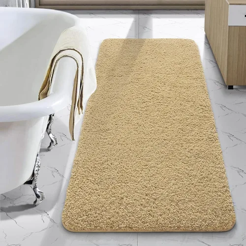 Miniatura 30 de LOCHAS - Tapete de baño de 24x70 pulgadas, suave, grueso y absorbente, hecho de microfibra, para el baño, lavable a máquina, tapete antideslizante