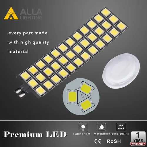 Miniatura 4 de Alla Lighting T25 3157 3156 Freno estroboscópico LED, bombillas de marcha atrás de respaldo, 6000K xenón blanco súper brillante 2835 39-SMD alta