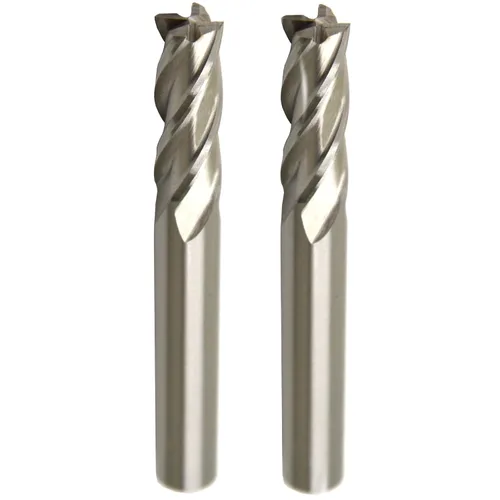 Miniatura 10 de Wokesi Ø5/16''×5/16''SHANK×3-1/2''OAL, extra largo, 4flauta, acero de alta velocidad, pulido completo, cortador de fresado de extremo cuadrado