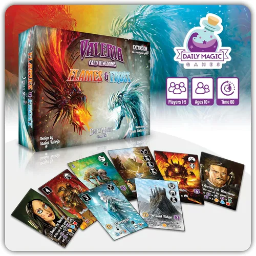Miniatura 11 de Valeria Card Kingdoms Juego de mesa – Estrategia y rodar dados con gestión de recursos – Diversión para adolescentes, adultos, noche