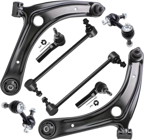 Miniatura 13 de Detroit Axle - Kit de brazos de control de extremo delantero de 8 piezas para Dodge Dakota 00-04, Durango 00-03, 4 brazos de control superior e