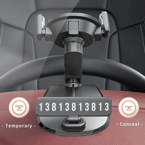 Miniatura 6 de Soporte de teléfono de coche ultraduradero para Porsche 718 911 991 992 996 997 Boxster Cayman Carrera Taycan, reubicable, diseño de operación
