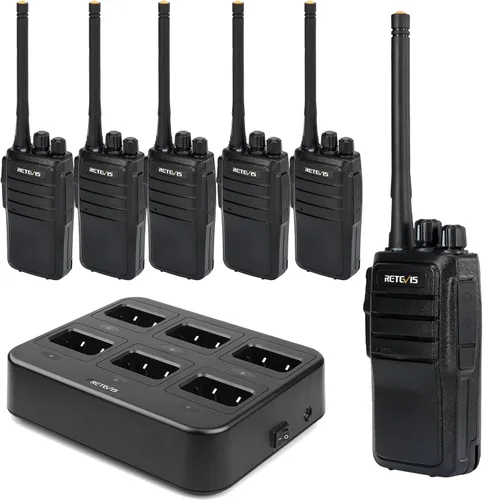 Miniatura 11 de Retevis Radio RT21 de 2 vías de largo alcance, walkie talkies para adultos, radios bidireccionales recargables de alta resistencia con cargador