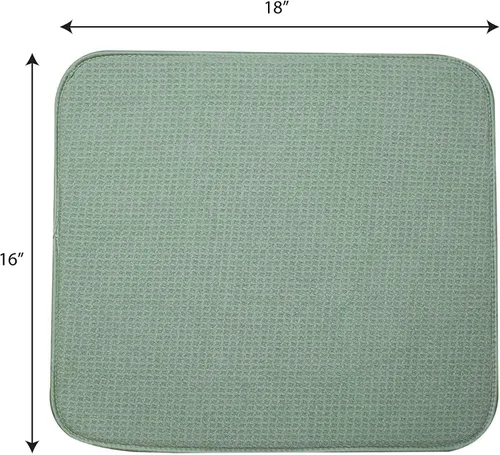 Miniatura 2 de Tapete absorbente de platos, reversible, de microfibra, tapete para secar platos para cocina, lavable a máquina, escurridor de platos de granja