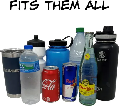 Miniatura 4 de BiKase BEV Wrap: Soporte para botella de agua para bicicleta Soporte universal aislado para eBike Sujetadores de gancho y bucle antideslizantes