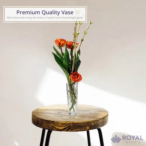 Miniatura 4 de Jarrón de cristal con aspecto de cristal para mesas de 7.5 x 3 pulgadas, diseño de estrella, jarrón de vidrio, candelabros, jarrones para decoración
