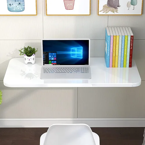 Miniatura 7 de Mesa plegable para montar en la pared, mesa de trabajo plegable, mesa plegable resistente y estable para lavandería, bar en casa, cocina y comedor