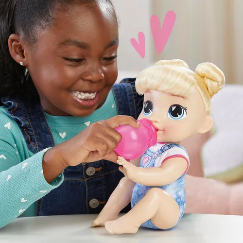 Miniatura 6 de Baby Alive Crawl 'n Play Harper Hugs - Conjunto de muñeca bebé electrónica gateadora, cabello rubio, juguetes para niños y niñas de 3 años