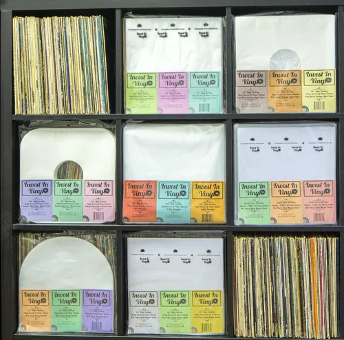 Miniatura 6 de 100 Protectores de plástico transparente 3 mm. Protectores para vinilos 12.75 x 12.5 pulgadas. Proporcione la mejor protección a su colección