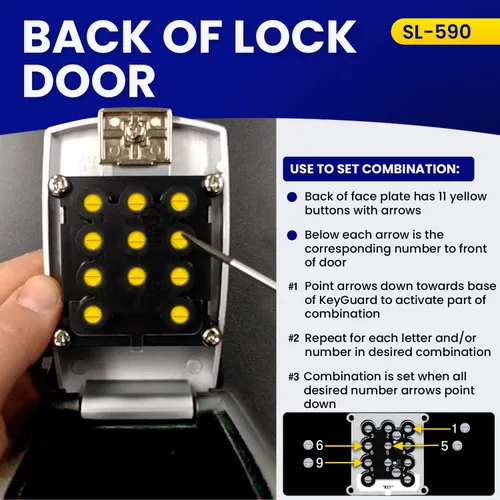 Miniatura 5 de Caja de seguridad con botones KeyGuard, SL-590