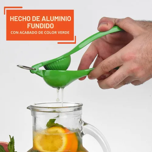 Miniatura 4 de IMUSA Exprimidor manual de limón o lima, exprimidor de cítricos para máxima extracción, verde