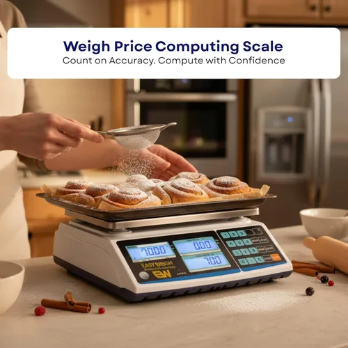Miniatura 2 de Aquos Báscula digital de cocina clase III legal para precios de comercio, báscula de alimentos y venta al por menor con pantalla LCD retroiluminada
