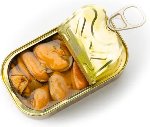 Miniatura 6 de Sanniti Mejillones en mantequilla de ajo, 3.9 onzas Mariscos estilo escandinavo Caliente y servir Producto de Dinamarca Fuente natural