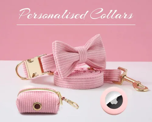 Miniatura 4 de Collares de perro personalizados con hebilla metálica - Collares de mascota con nombre y número de teléfono personalizados para razas pequeñas