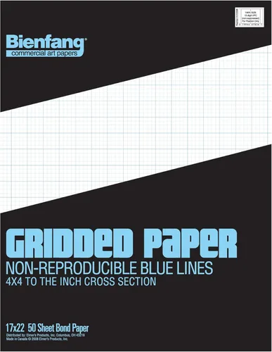 Miniatura 6 de Bienfang Bloc de papel de diseño cuadriculado, sección transversal de 8 x 8, 8.5 x 11 pulgadas, 50 hojas Sección transversal 8x8