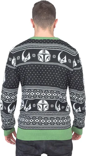 Miniatura 3 de Star Wars Baby Yoda The Child Forces Trees Ugly Christmas Sweater Negro