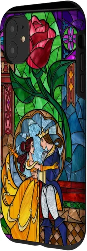 Miniatura 2 de Disney La Bella y la Bestia - Carcasa de Vidrio Emplomado de Bella y el Príncipe para iPhone 17